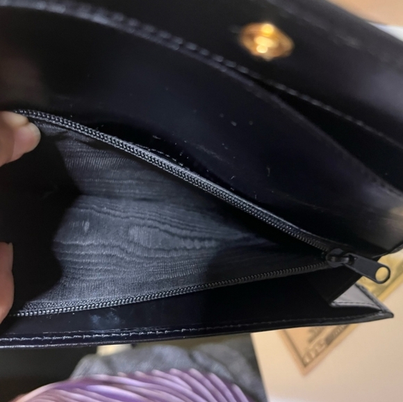 Celine Macadam Wallet in Coated Canvas, Blue/Brown - Picture 7 of 12